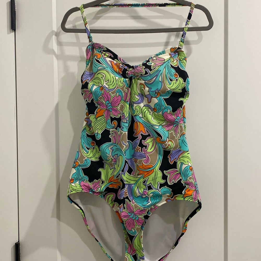 Jantzen Tropical Utopia One-Piece Swimsuit | Size l 14